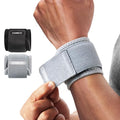 CAMBIVO 2 Pack Wrist Brace for Carpal Tunnel with wraps, Gray | Wrist Support, Adjustable Wrist Wraps for Weightlifting, Tendonitis, Pain Relief, Sleeping, Night, Gym, Neoprene, Both Hands - color: Gray