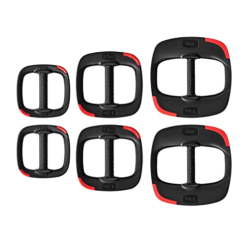 Les Mills™ Dual Purpose Ergonomic Exercise Weight Plates for Total Body Workouts - size: 30.8 lbs Weight Set