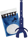Vettex DoubleGuard Mouth Guard with Lip Protection, Navy | Football, Lacrosse, MMA, Boxing, Adjustable Helmet Strap, Braces Friendly, 2 Breathing Channels, NCAA & NFHS Certified - color: Navy