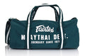 Fairtex BAG9 Retro Style Barrel Bag Thai Boxing Heavy Gym Bag Myay Thai MMA (Green) - color: Green
