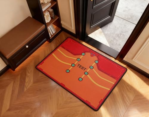 Chair Mat for Hardwood Floor-Gaming Chair Mat-Evangelion Asuka Langley Plugsuit Inspired Design, Anti-Slip, Easy Clean & Machine Washable (35"×47") - color: Asuka Langley Plugsuit