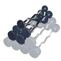 Body-Solid Rubber Coated Fixed Weights Curl Barbells - Weighted Bar for Weightlifting Exercise, Bodybuilding, Strength Training, Squat Rack & Bench Press - style: 200lbs. Set