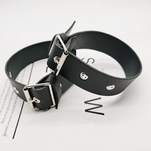 2 Pack Kilt Extender Straps Adjustable Leather Band Cuff Belt Buckle Fastener Replacement for Coat Sleeve Dress Jacket Shoes Leg Thigh Garter