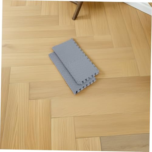 SOLUSTRE 4pcs Interlocking Exercise Mat Soft Cushioned Floor Padding for Home Gym Shock-Absorbing Floor Tiles Scratch-Resistant Padding for Workout Equipment and Appliances