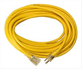 Southwire Yellow Jacket Heavy Duty Extension Cord - Reliable Outdoor Power for Tools & Equipment - Lighted End with Weather Resistant SJTW Jacket - 25 Foot - size: 25 ft