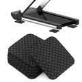 6PCS Treadmill Mat Pads with Storage Bag,4" x 4" Double-Sided Non-Slip Exercise Equipment Mat,High Density Silicone Anti-Vibration Pads for Treadmill, Walking Pad, Exercise Bike
