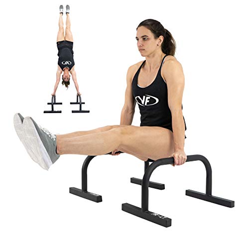 Valor Fitness Parallette Bars for Calisthenics, Push Ups, Dips, L-Sits and Handstand Training, Heavy Duty Bodyweight Strength Equipment, Pair Home Gym Workout