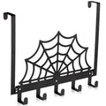 Reallnaive Cobweb Over The Door Hooks Christmas Gothic Bathroom Decor Creepy Hanger Wall Mount Rack Holder for Towel, Hat, Coat, Cloth, Keychain, Bag, Home Organizer - style: Cobweb