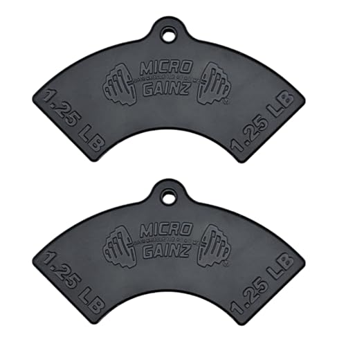 Micro Gainz 1.25LB Magnetic Plates for Nuobell Dumbbells, 2 or 4 Piece Set - size: 2 Piece Set