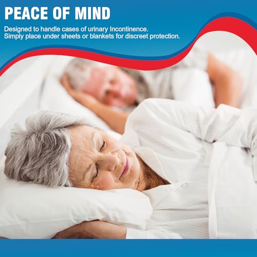 BIGGMED Tear-Resistant Incontinence Bed Pads 40'' x 36'' 125 Gram Heavy Duty Disposable Underpads Chucks Pads for Adults, Kids & Elderly | Protection Pads for Bed, Sofa, and Chair (10 Count) - size: 40"x36"- 10 Count (Tear-resistant)