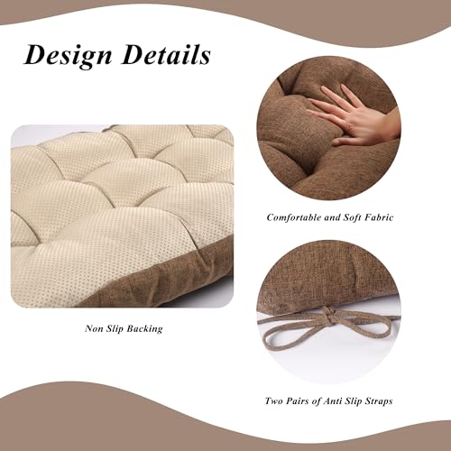 Indoor Bench Cushion for Indoor Furniture 48"x19" Lightbrown 1 Pc | Thick, Stay in Place, Textured Fabric, for Entryway Window Shoe Storage and Kitchen Bench, Comfort Sitting, Upgrade Decor - color: Light Brown