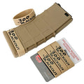 Aolamegs 5/10 Pack Magazine Bands - 5.56 Nato, 300 Blackout, 300 Subsonic, .223 Remington, .308 Winchester, 7.62x39 Magazine Marking Band, Durable Silicone Ammo Caliber Bands for Magazine Identification (2 Colors) - color: 300blk-khakiblack(5pcs)