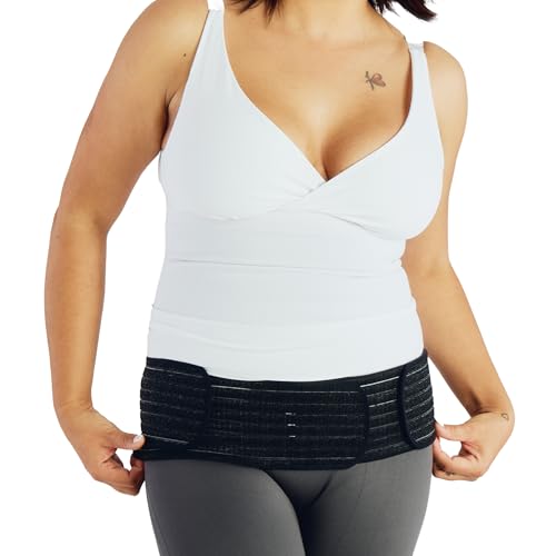 Belly Bandit 2-in-1 Hip Bandit - Maternity Belly Band & Postpartum Hip Wrap - Adjustable Pregnancy Belly Support and Compression Wrap - color: Black, size: Large-X-Large