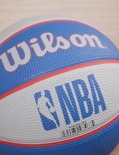 WILSON NBA Team Retro Mini Basketballs - Mini Size - 3" - color: Oklahoma City Thunder, size: Mini