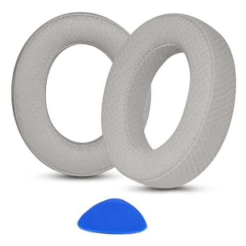 Bathys Earpads Replacement Compatible with Focal Bathys High Fidelity Bluetooth Noise Cancelling Headset Earpads Ear Cushions Mesh Fabric Memory Foam Gray