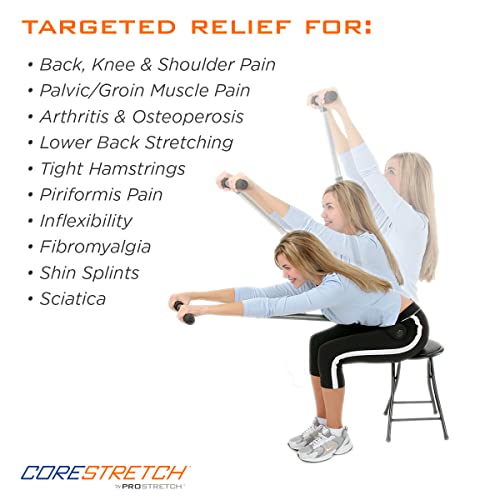 ProStretch CoreStretch, Adjustable Stretcher for Back & Shoulder Pain | Upper and Lower Back Stretcher, Physical Therapy Tool for Back & Shoulder Pain Relief