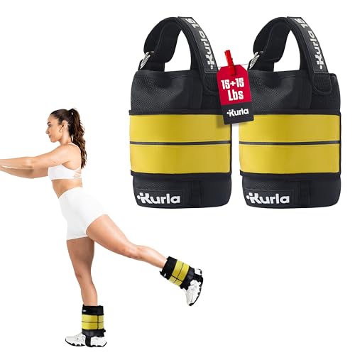 Ankle & Wrist Weights - 8/16/20/30 lbs Pair (4-15lbs - Each) | Dual Adjustable Secure Strap System, Patented Design, Ideal for Home Workouts, Pilates, Yoga, Glute Training - size: 15 lbs each (30 lbs pair)