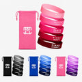 GOCHA Resistance Bands Set of 5 for Exercise & Fitness – Loop Resistance Bands with Carry Bag, Natural Latex Workout Bands for Strength Training, Physical Therapy, Yoga, Pilates, Home Gym (5-40 lbs) - color: Pink Set