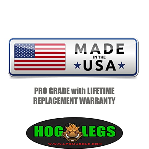 HOG LEGS 'Subprimal' Fat Grip EZ Curl Bar for Tricep Bar Exercises & Curling Bar Cable Workouts for Arms Extreme exercise machine attachments