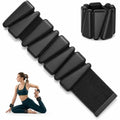 Ankle Weights 2 lb Set for Women & Men - Adjustable Wrist/Leg Weights with Soft Neoprene & Metal D-Ring, Sweat-Proof for Walking Running Pilates HIIT At Home Workout - color: Black