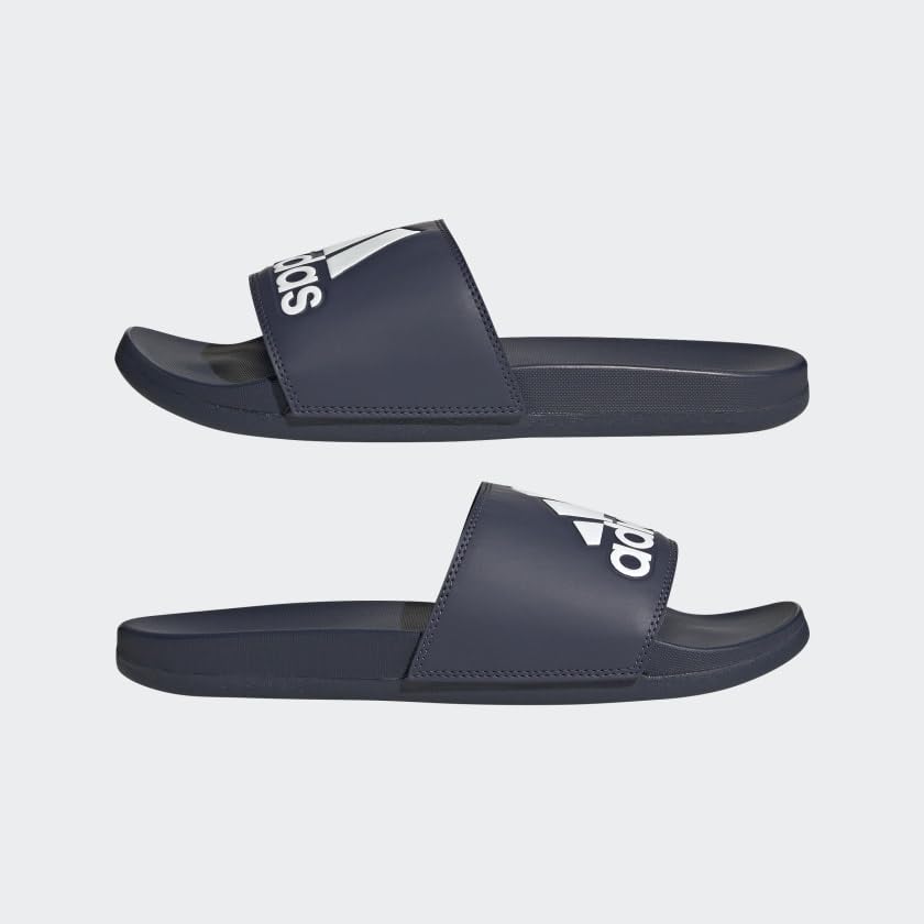 adidas Women's Adilette Comfort Slides - color: Shadow Navy/White/Shadow Navy, size: 18 Women/17 Men