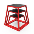 Hipicute Plyo Box Jump Platforms, 12/18 /24 Inch Single Jumping Box for Men and Women for Home Gym,Red