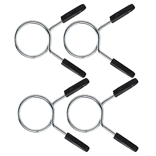 Heavy Duty Barbell Clamp Spring Collar Clips for Secure Weightlifting, Weightlifting Spring Clip, Gym Barbell Lock, Secure Dumbbell Collar Clip (48mm)