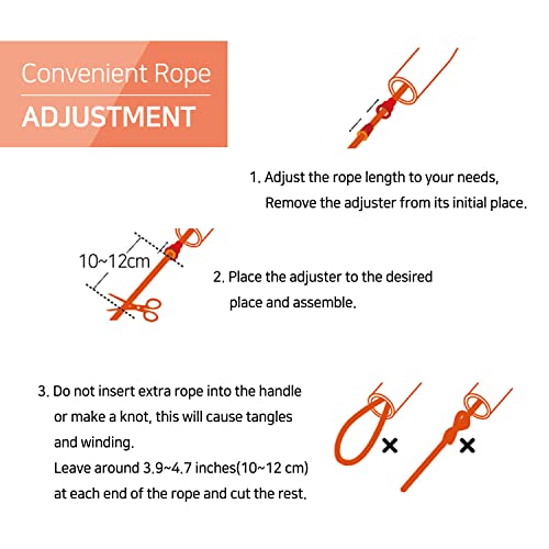 KSY Kids Jump Rope (Crystal Series) – Durable PVC Jump Rope for Kids Ages 6-12 – Lightweight, Adjustable, and Tangle-Free – Made in Korea - color: Kids Pop Yellow