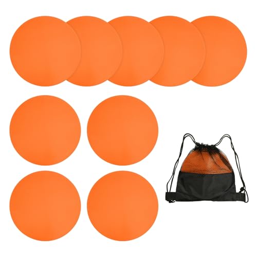 Spot Markers, Poly Spot Marker for Agility Training Floor Dots Non Slip Flat Field Cones - color: Orange, size: 30 cm/11.8inch