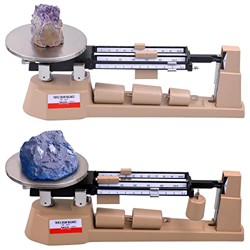 ZeHuoGe Triple Beam Mechanical Balance Scale 2610Gx0.1g Lab Analytical Weight Zero Adjustment Knob Built-in Magnetic Dampening Laboratories Classrooms