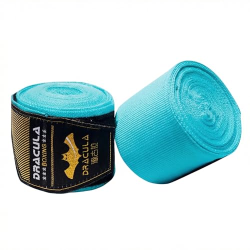 Toichi Hand Wraps for Boxing, Muay Thai, MMA –5M/197 Inches Kickboxing Hand Wraps for Men & Women, Protective Training Wrist Strips for Combat Sports, Martial Arts, Punching Bag Workout - color: Light Lake Blue
