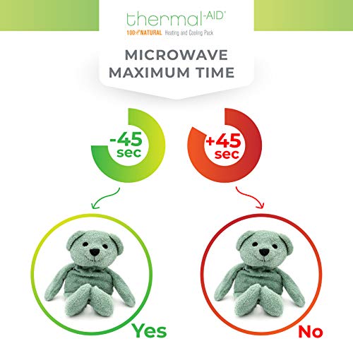 Thermal-Aid® (Hunter The Green Bear) – Washable Heating Pad & Ice Pack – Plush Hot/Cold Pack with Natural Corn Filling – Reusable Comfort - size: Zoo Green Bear