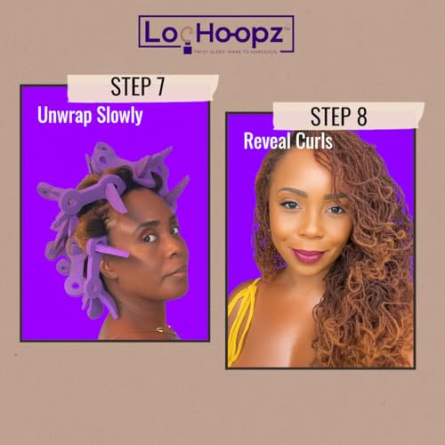 10 Short Hair Foam Curling Loops for Microlocs & Sisterlocks, No Heat Hair Curlers for Natural Curls, Soft Sleep-Friendly Rollers for Textured Hair.