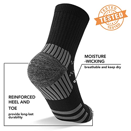 5 Pairs Copper Compression Socks for Women & Men - Ankle Plantar Fasciitis Arch Support Running Socks for Athletic - color: 02 Black, size: Small-Medium