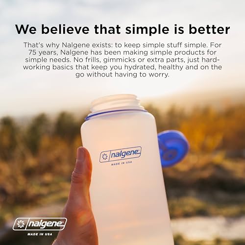 Nalgene Sustain Tritan BPA-Free Water Bottle Made with Material Derived From 50% Plastic Waste (using ISCC certified mass balance), 16 OZ, Wide Mouth, Cerulean (Pack of 6) - color: Cerulean Sustain, size: 16 Ounces (Pack of 6)