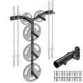Wall Mounted Weight Plate Rack, Heavy Duty Olympic Barbell Holder & T Bar Row Landmine Attachment, 5 Pegs & 4 Barbell Storage, Space-Saving Home Gym Organizer - color: B. Mounted Weight Plate Rack