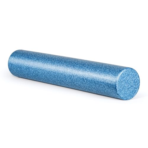 Tone Fitness High Density EPP Foam Exercise Foam Roller for Yoga, Pilates, Stretching, Massage, and Recovery | Multiple Sizes and Colors - color: Blue, size: 36 Inch