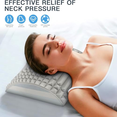 Refresh - Neck & Back Stretcher, Neck Stretcher Posture Corrector, Lumbar Stretcher for Neck Pain Relief, Lower Back, Upper Back and Shoulder (Gray) - color: Gray