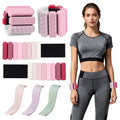 Ankle Weights & Resistance Bands Set for Women Adjustable | Adjustable 1 lb Wrist & Ankle Weights, 3 Resistance Levels, Yoga, Pilates, Cardio & Strength Training