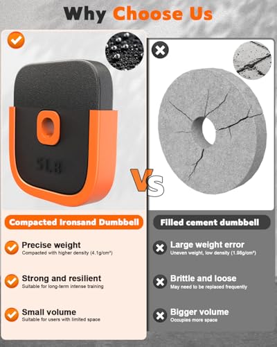 Rendpas 4-in-1 Adjustable Dumbbell Set with Foldable Weight Bench, Convert to Barbell Kettlebell Push-Up Stand, 800LBS Bench 10 Angles Incline Decline Flat, Home Gym Weight Set - color: Orange, size: 85LB Dummbell Set & Adjustable Bench