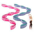 Slim Panda Stretch Strap, Multi-Loop for Physical Therapy,Elastic Yoga Stretching Strap for Dance,Yoga, Pilates & Gymnastics Exercise, Ballet Stretching Band for Flexibility, Leg Stretching - color: Pink+Purple