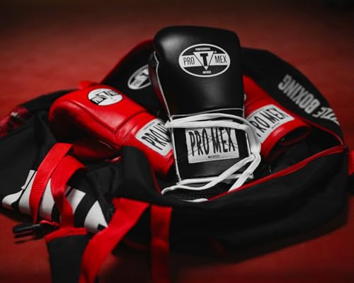 Title Boxing Pro Mex Professional Edge Lace Training/Sparring Boxing Gloves - color: Black, size: 16 oz