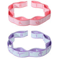 Adjustable Stretch Strap, 2 Pcs Elastic Yoga Stretching Strap with Loops 8-Loop Dance Stretch Band Stretching Bands for Flexibility Multi-Loop Exercise Bands for Pilates, Latin and Yoga
