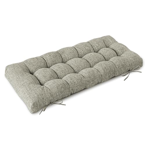 Indoor Bench Cushion for Indoor Furniture 48"x19" Heather Gray 1 Pc - color: Heather Gray