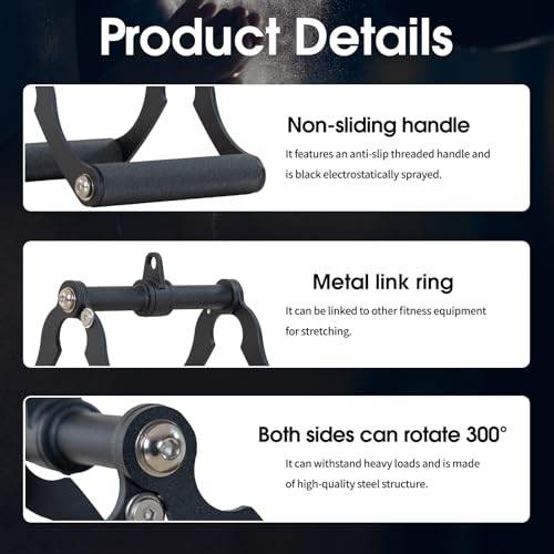 Dual Head and Single Head Landmine Base, 360° Rotating,2 inch - Landmine Base Gym Equipment - T Bar Row Landmine Attachment For Barbell - Home or Small Spaces - T Bar Row Platform for Deadlift Squat Tricep Exercises - color: Black-AGTL