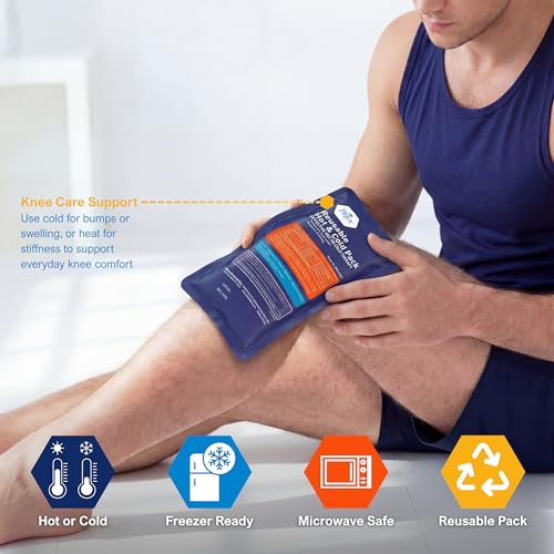 MED PRIDE Reusable Hot & Cold Gel Ice Packs, Flexible Compress, 2-Pack