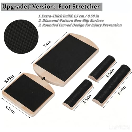 Ankle Balance Board & Sidekick Axis Board – Single-Leg Balance Trainer for Foot Strengthening, Adjustable Roller System with Training Guide & Cork Ball, Ideal for Home Gym or Office Use