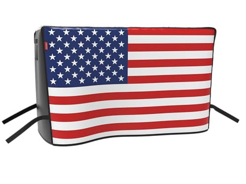 45" Heavy Duty Waterproof Gas Grill Cover fits Weber Char-Broil Coleman Gas Grill-Black,American Flag. - color: American Flag, size: 45"