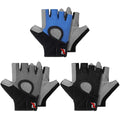 Fourluoo 3 Pairs Weight Lifting Gloves for Men Women, Gym Workout Gloves with Full Palm Protection, Breathable Anti-Slip Fitness Glove for Training, Cycling, Pull-ups, Medium - style: Dark Style