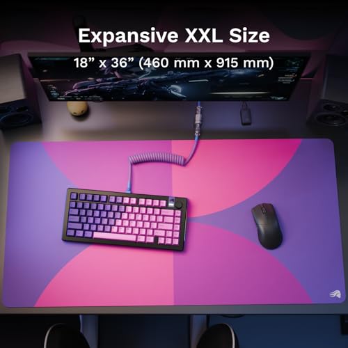 Glorious Gaming Mouse Pad GMP 2 - Nebula - XXL - Spill-Proof Mouse Pad, Optimised for Gaming Sensors, Balanced Surface for Speed & Control, Anti-fray Edges - 915mm x 460mm x 3mm - 2XL Desk Mat